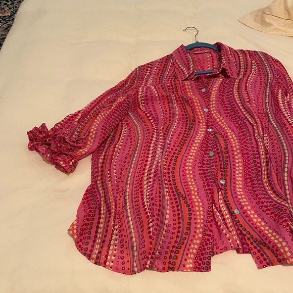 Bellissimo womens 3/4 length sleeve button down 2X - Picture 3 of 6